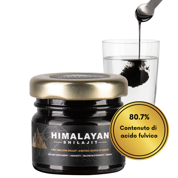 Shilajit dell'Himalaya naturale al 100% e cucchiaio in omaggio