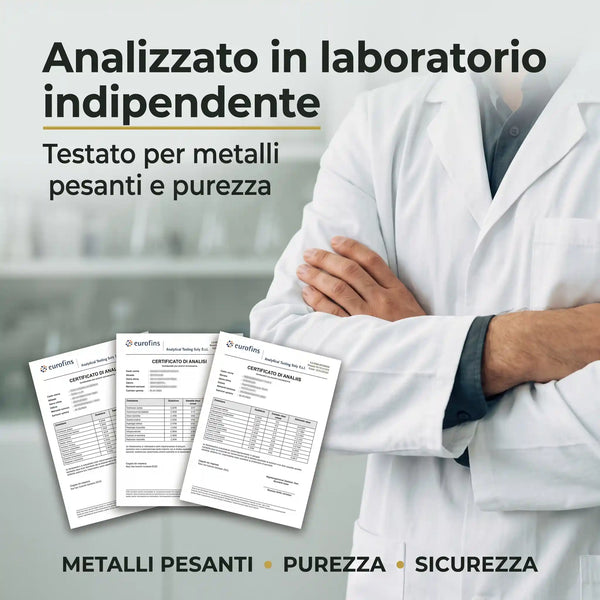 Shilajit dell'Himalaya puro al 100% — testato Eurofins, cucchiaio dosatore incluso