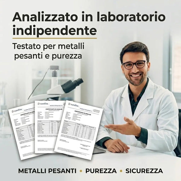 Shilajit dell'Himalaya puro al 100% — testato Eurofins, cucchiaio dosatore incluso